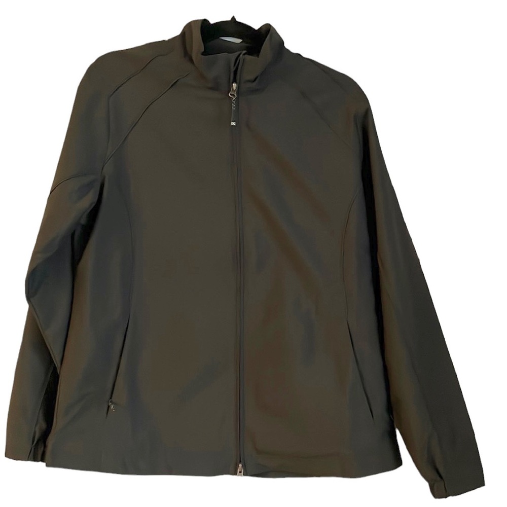Men’s Cutter and Buck Black Full Zip Jacket w/ Monograming Size L